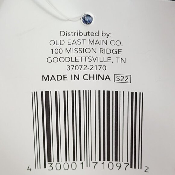 True Living Outdoors Blue White Triangle Pattern 12 Can Soft Side Carry Cooler - Picture 12 of 16